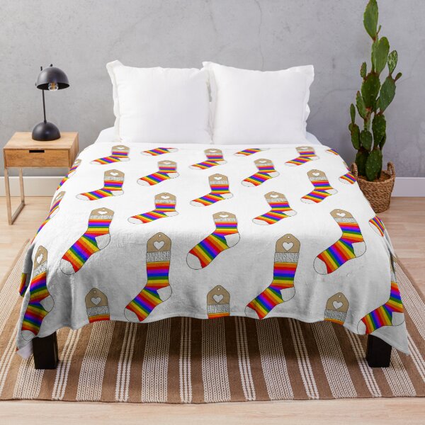 Artikelvorschau, Stricksocke (Regenbogen mit hellem Holz) entworfen und verkauft von nklange240.