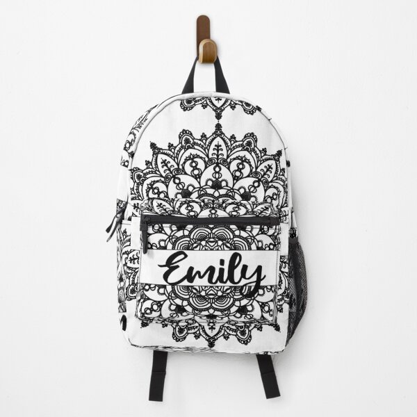 Item preview, First name Emily mandala in black designed and sold by felinefeelings.