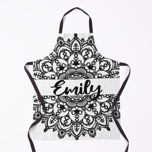 Item preview, First name Emily mandala in black designed and sold by felinefeelings.