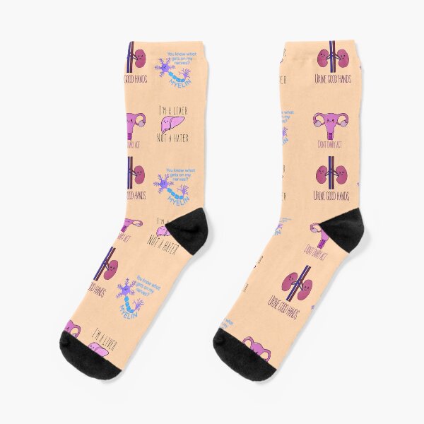 Medizinische Wortspiele Socken
