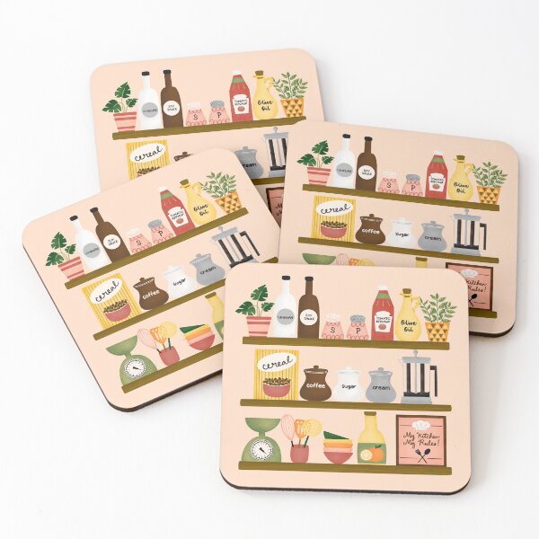 Item preview, Cozy Kitchen Shelf designed and sold by draftsxdoodles.