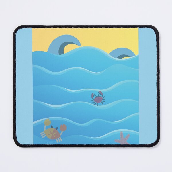 Item preview, Oacian blue & sea animals designed and sold by joliartmedia.