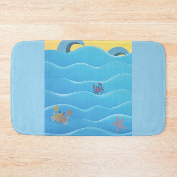 Item preview, Oacian blue & sea animals designed and sold by joliartmedia.