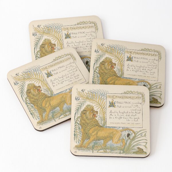 Item preview,  The Frightened Lion Art and pattern designed and sold by aapshop.