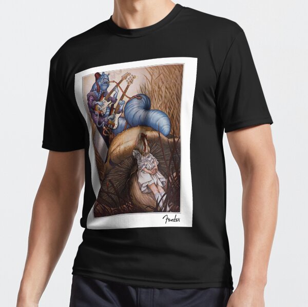 fender alice in wonderland shirt