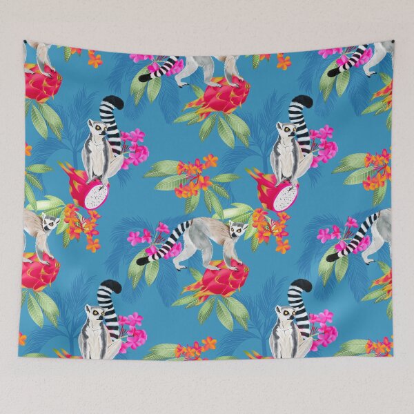 Item preview, Lemur With Dragonfruit Y designed and sold by Vinita Upadhya.