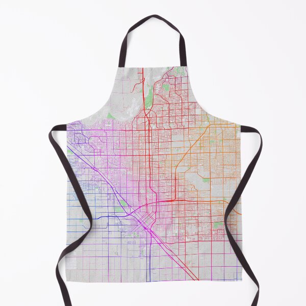 Item preview, Fresno City Map of California, USA - Colorful designed and sold by deMAP.