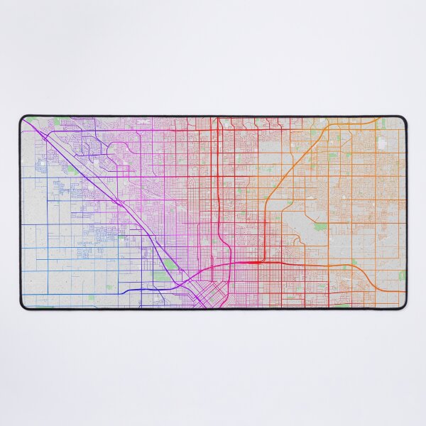 Item preview, Fresno City Map of California, USA - Colorful designed and sold by deMAP.