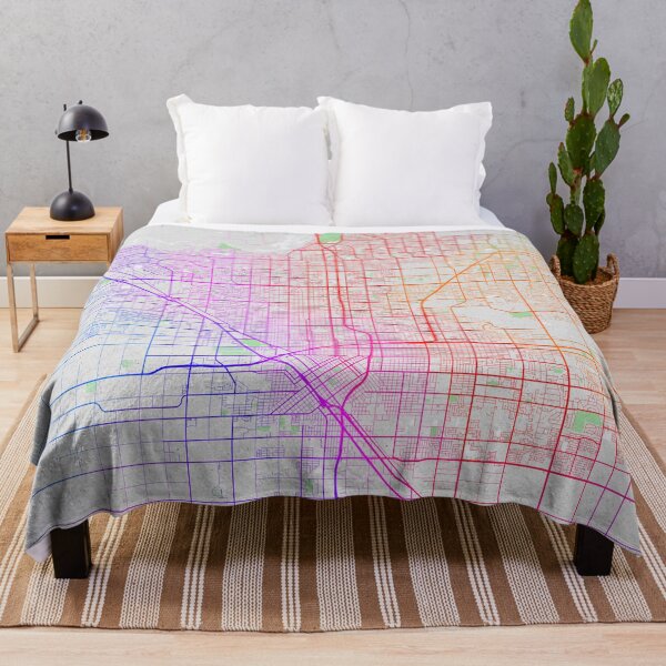 Item preview, Fresno City Map of California, USA - Colorful designed and sold by deMAP.