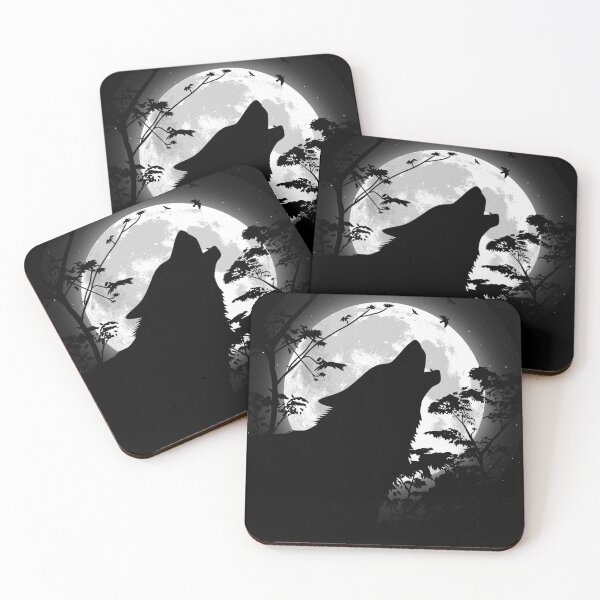 Item preview, Wolf howling under the moon designed and sold by albertocubatas.