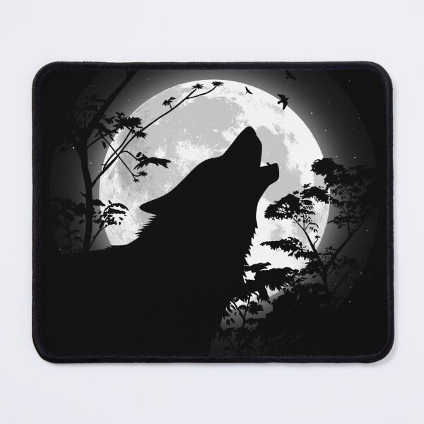 Item preview, Wolf howling under the moon designed and sold by albertocubatas.