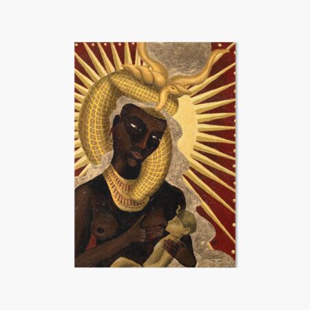 Isis Suckling HORUS EGYPT mural framed print wall art 12x16 inch 