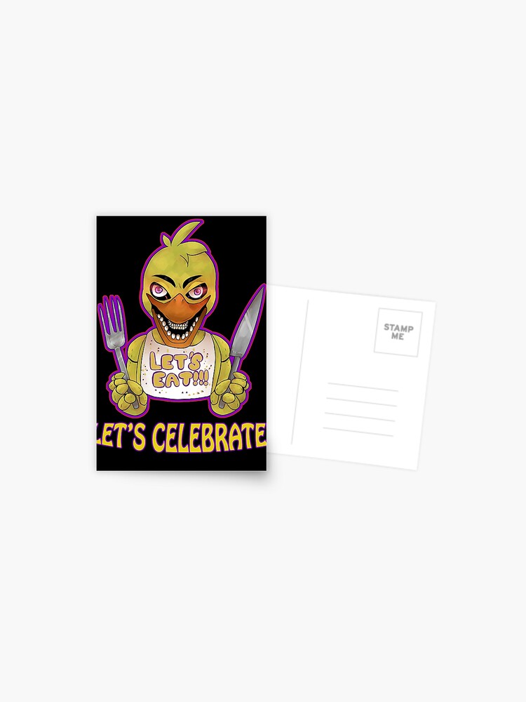 Five Nights At Freddy's 4- NIGHTMARE CHICA W/TEXT Greeting Card