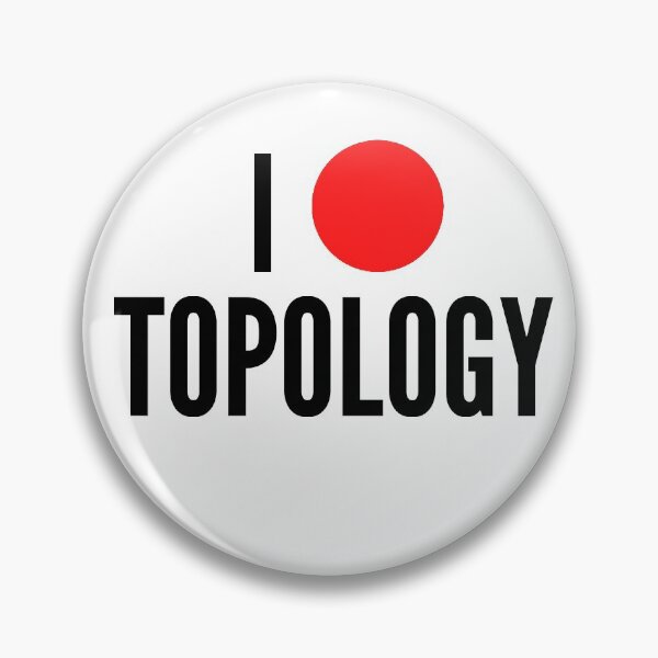 Item preview, I love topology math geek joke - white twoline designed and sold by ArtsySue.