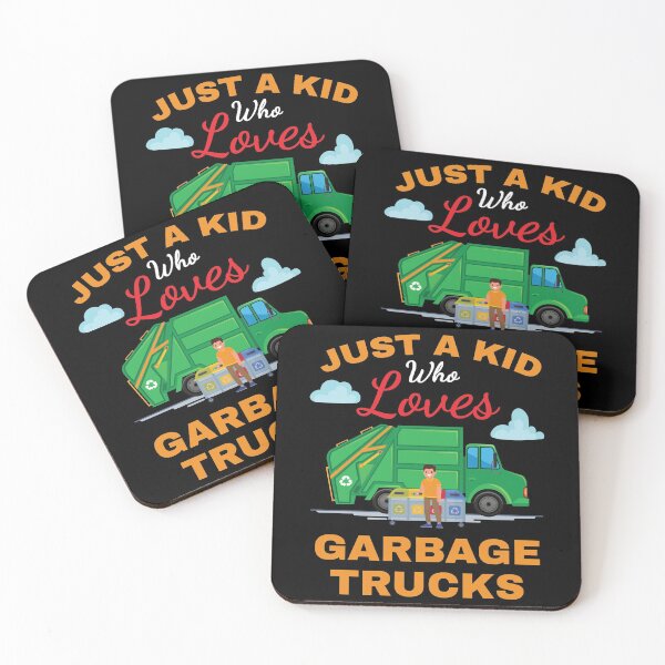 Item preview, Just A Kid Garbage Trucks Kid Boys Girls designed and sold by MooonTees.