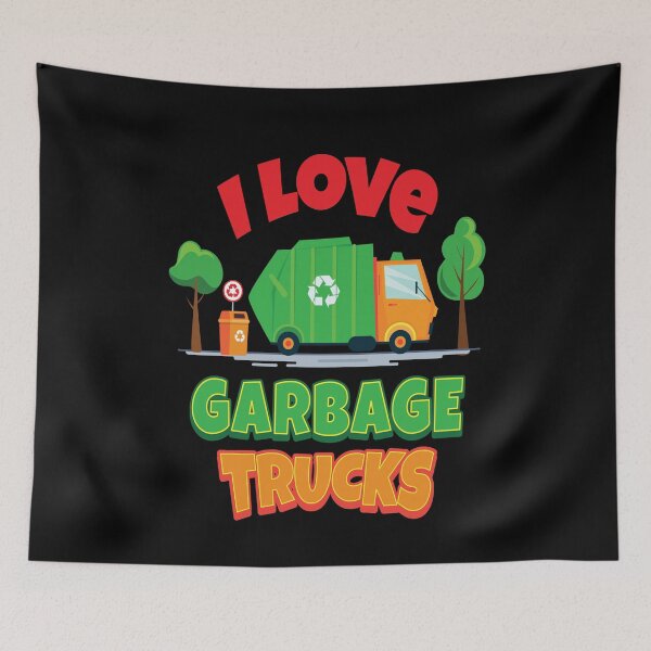 Item preview, I Love Garbage Trucks Kid Boys Girls designed and sold by MooonTees.
