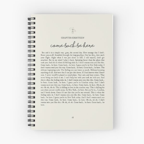 Item preview, Come Back Be Here Lyrics designed and sold by queseraseraa.