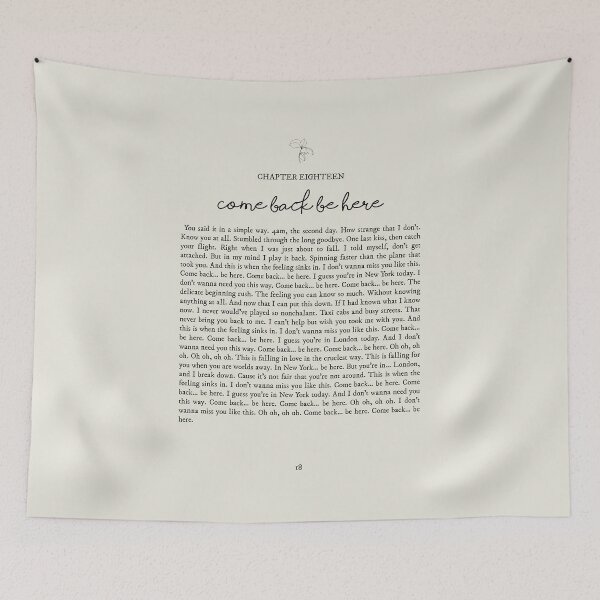 Item preview, Come Back Be Here Lyrics designed and sold by queseraseraa.
