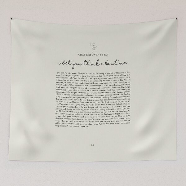 Item preview, I Bet You Think About Me Lyrics designed and sold by queseraseraa.