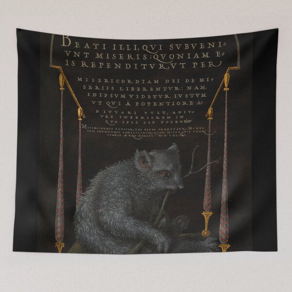 Item preview, Naturalist Manuscript: Sloth and Calligraphy Illustration by Joris Hoefnagel designed and sold by Naturalist Prints.