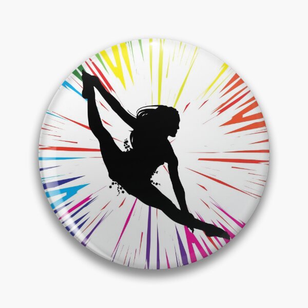 Item preview, Gymnast Silhouette Colors Rainbow Explosion For Gymnastic Lovers designed and sold by THE ONE ⭐⭐⭐⭐⭐ (20k).