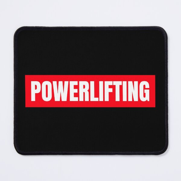 Item preview, POWERLIFTING Red Logo designed and sold by HeavyLiftGift.