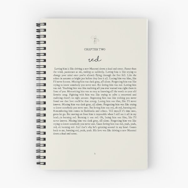 Item preview, Red Lyrics designed and sold by queseraseraa.