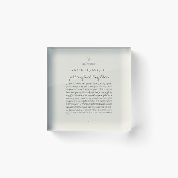 Item preview, We Are Never Ever Getting Back Together Lyrics designed and sold by queseraseraa.