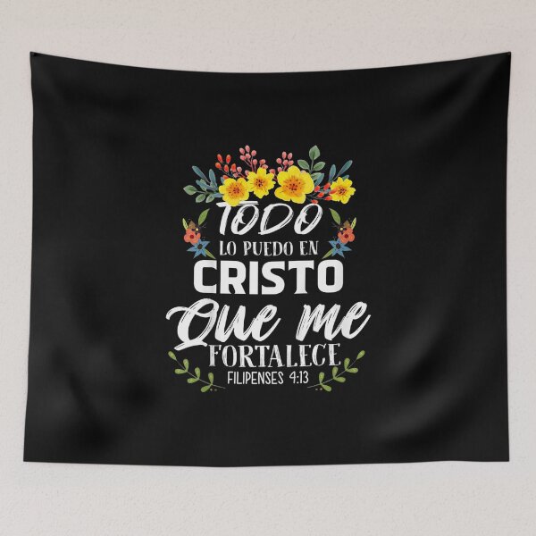 Item preview, Todo Lo Puedo En Cristo Que Me Fortalece Floral designed and sold by Roger Raynor.