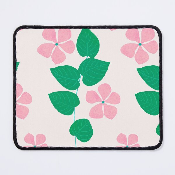 Item preview, Pink Floral Branch Pattern Digital Illustration in Cream designed and sold by NAYANA S KUMAR.
