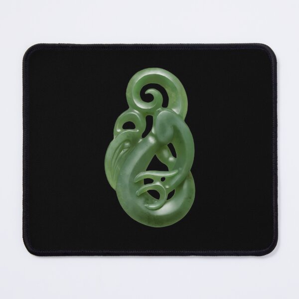 Item preview, Large Manaia Pounamu (Greenstone) Design Painted Style designed and sold by TheNativeRose.