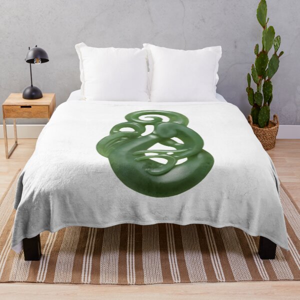 Item preview, Large Manaia Pounamu (Greenstone) Design Painted Style designed and sold by TheNativeRose.