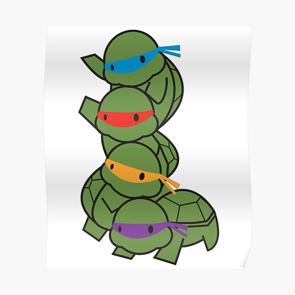 Baby Ninja Turtles Posters Redbubble