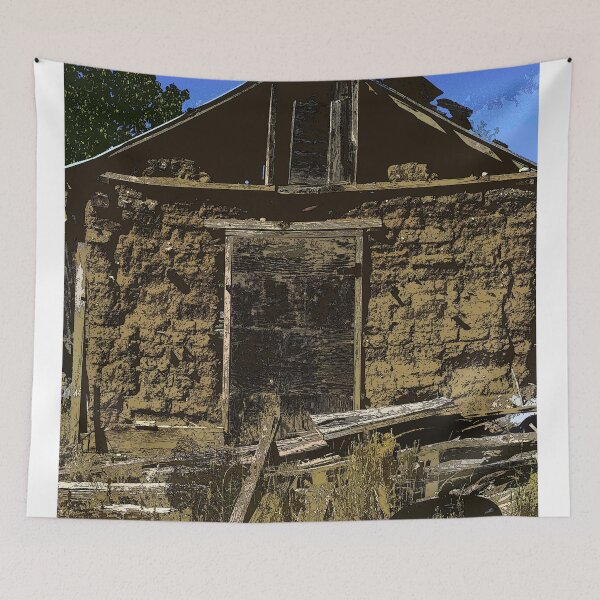 Artikelvorschau, Verlassenes Adobe House in New Mexico entworfen und verkauft von William E Lopez.
