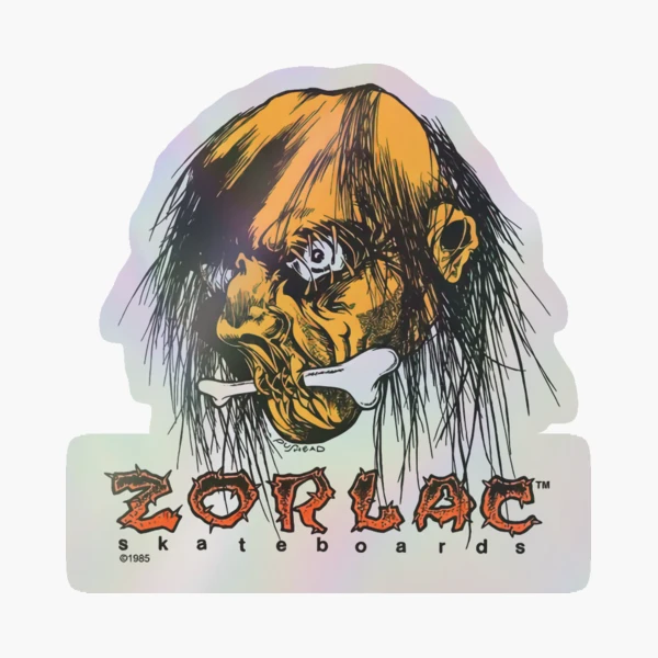Zorlac Skateboard Flag PusHead Shrunken Head Banner Vintage