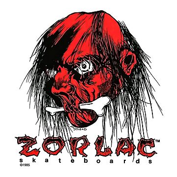 希少 pushead zorlac ポスター ビンテージ old sk8 Zorlac Banner Pushead Art Vintage Old School Skateboard RARE
