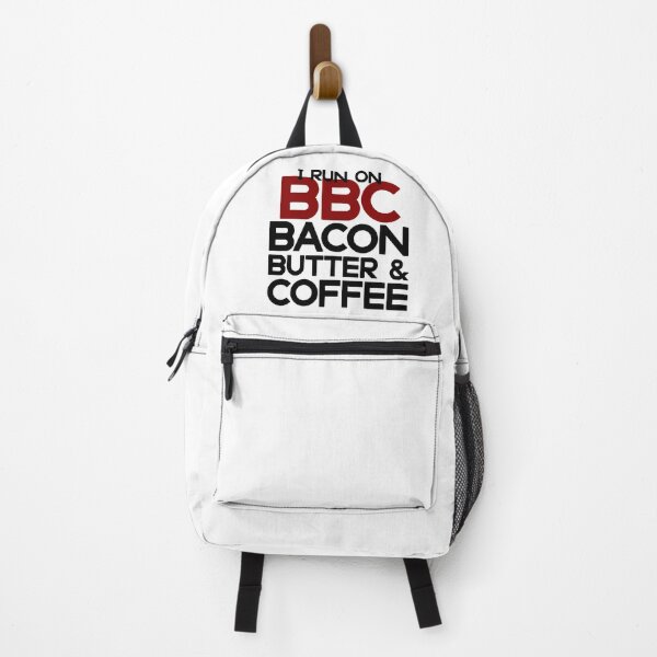 Item preview, I run on BBC: Bacon, Butter and Coffee. Funny Keto Diet gifts #KetoDiet #Ketosis #ketoholic designed and sold by AmazingEcraft.