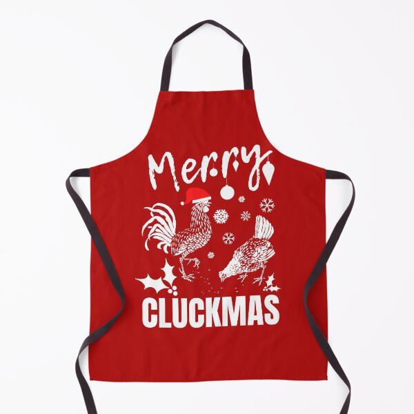 Item preview, Merry Cluckmas, Funny pun,vintage Christmas, christmas love, festive chickens designed and sold by allycat57.