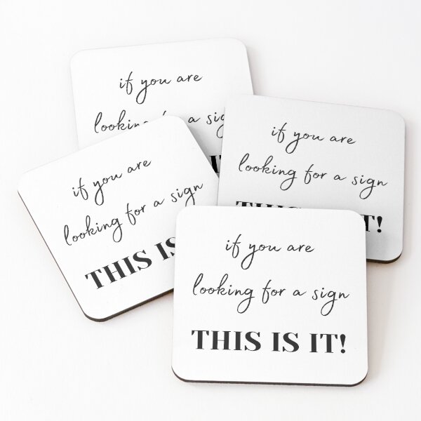 Item preview, If you're looking for a sign, THIS IS IT! - White designed and sold by CoffeewithAnh.