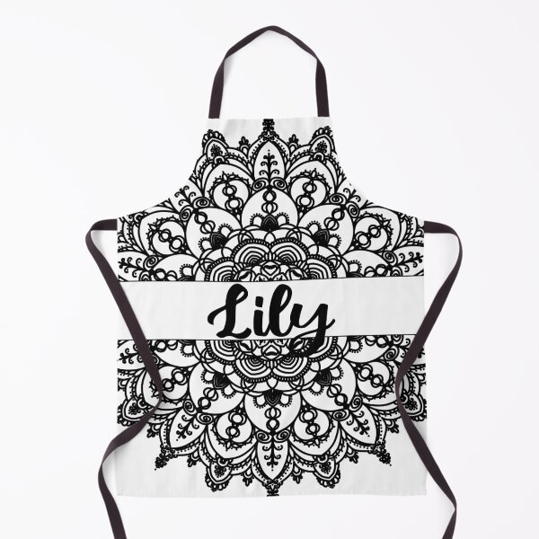 Item preview, First name Lily mandala in black designed and sold by felinefeelings.