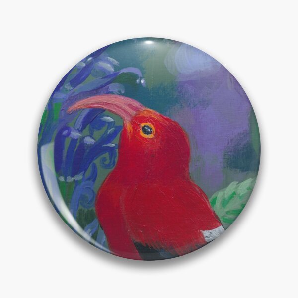 Item preview, Tropical Bird: Iiwi with Blue Lobelia designed and sold by Wendy Roberts.