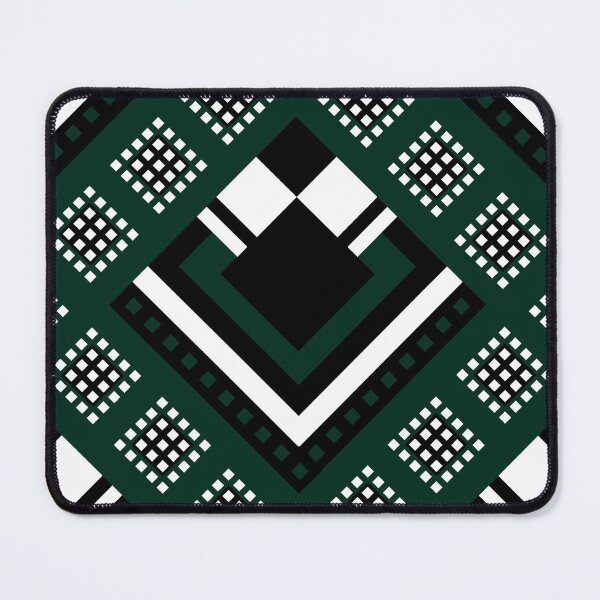 Item preview, Zimbabwe | Modified Traditional Retso Pattern( Dark Green, White and Black) designed and sold by DesignbyDAE.