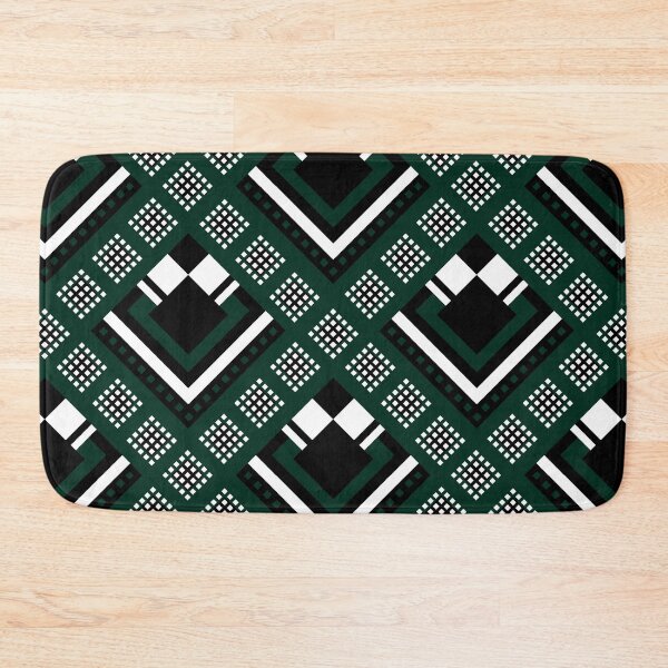 Item preview, Zimbabwe | Modified Traditional Retso Pattern( Dark Green, White and Black)  designed and sold by DesignbyDAE.