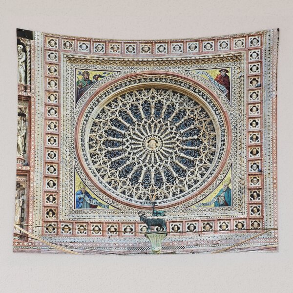 Item preview, Orvieto Cathedral Rose Window Gothic Romanesque Architecture  designed and sold by Anna Lemos.
