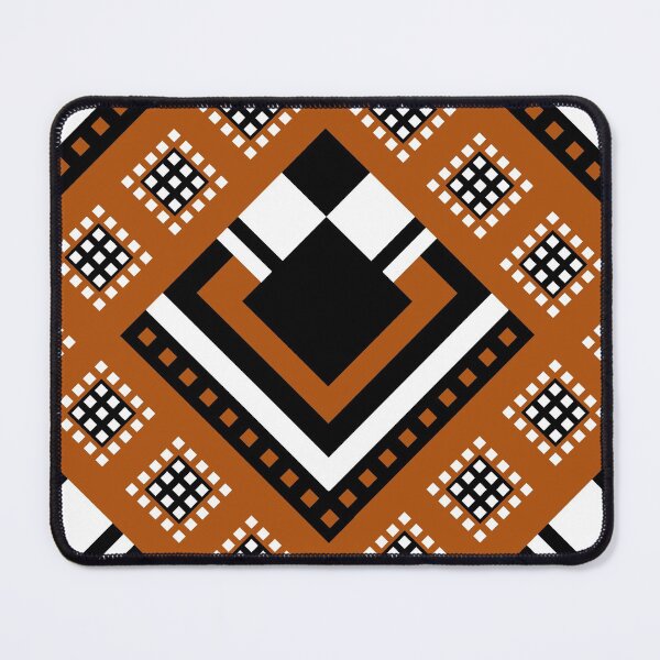 Item preview, Zimbabwe | Modified Traditional Retso Pattern( Orange, White and Black) designed and sold by DesignbyDAE.