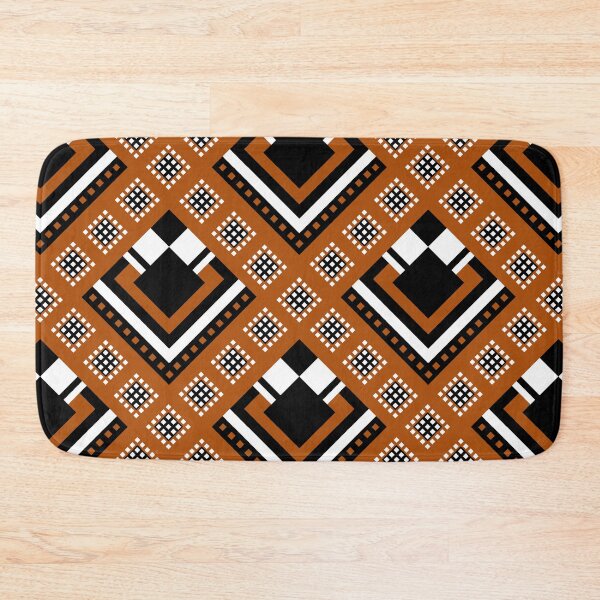 Item preview, Zimbabwe | Modified Traditional Retso Pattern( Orange, White and Black)  designed and sold by DesignbyDAE.