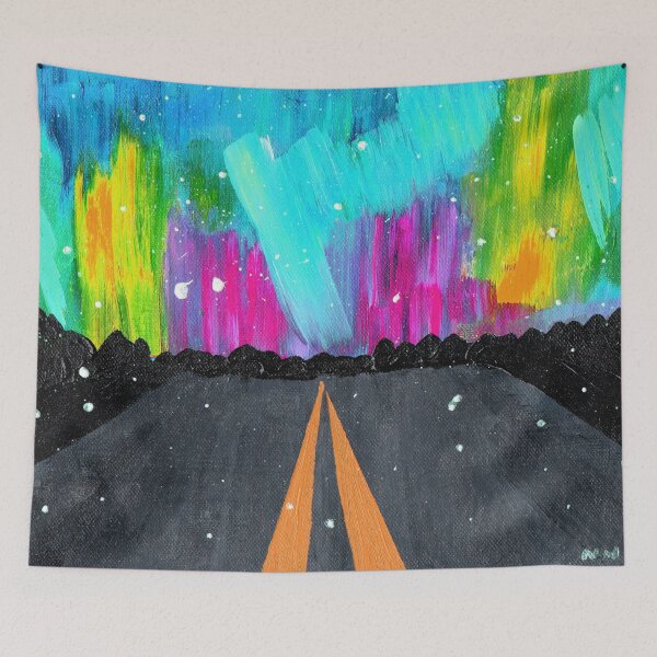 Item preview, Northern Lights Highway - Turquoise Palette designed and sold by Niina  Niskanen.