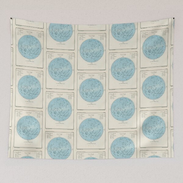 Item preview, Star map October Midnight designed and sold by Salocin.