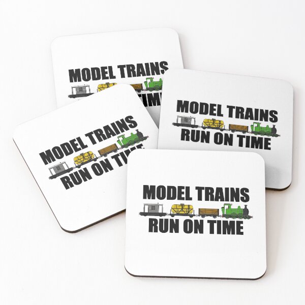 Item preview, Model Trains Run On Time Railway Funny designed and sold by doodlerob.