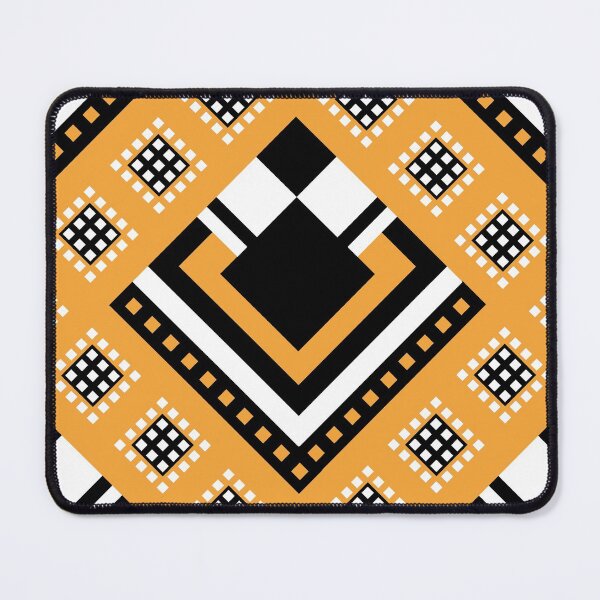 Item preview, Zimbabwe | Modified Traditional Retso Pattern( Yellow, White and Black) designed and sold by DesignbyDAE.
